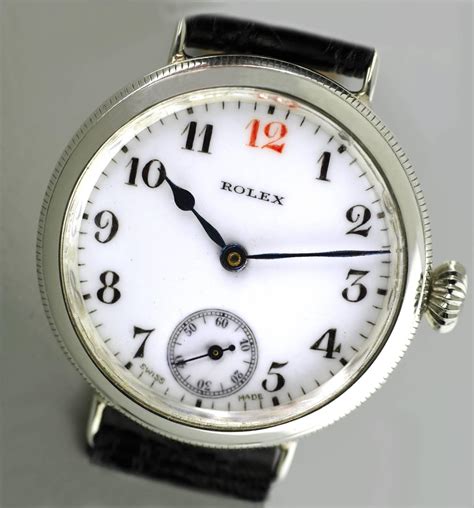 1917 trench edition rolex|Rolex Sterling Silver Officers Trench Wristwatch, 1917 .